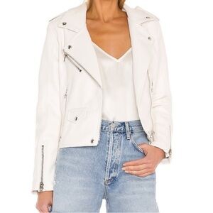 BLANKNYC | Pure Motivation Vegan Leather Moto Jacket w/ Quilting Stitch Small